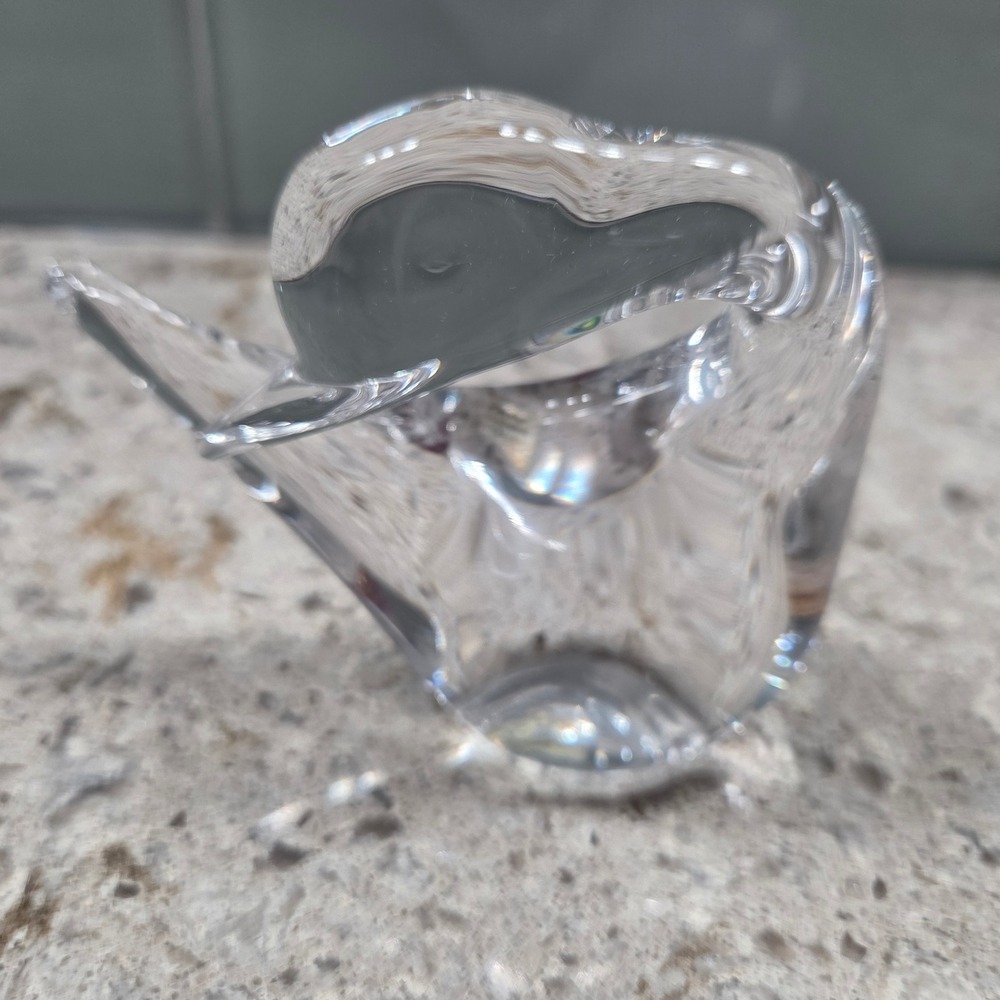 Vintage Lead Crystal Swan Figurine Sweden